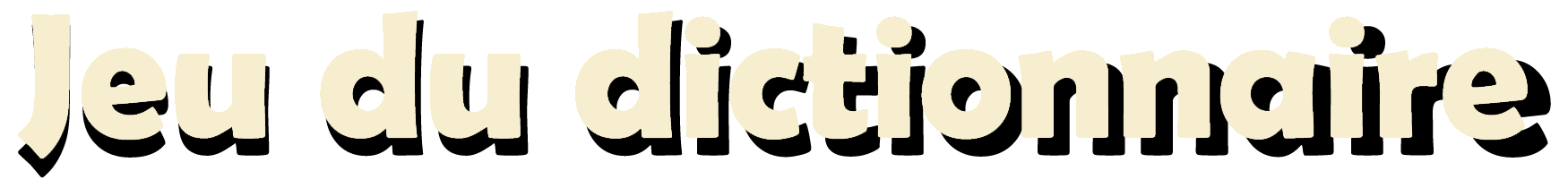 Jeu dictionnaire logo